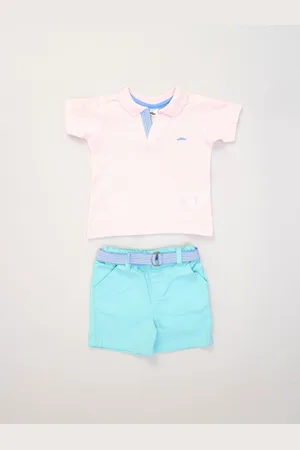Little Gent Polo Shirt and Belted Shorts Outfit Set 6 Years (116cm)