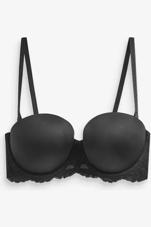 Next Black Triple Boost Push-Up Strapless Bra A-DD 38 D