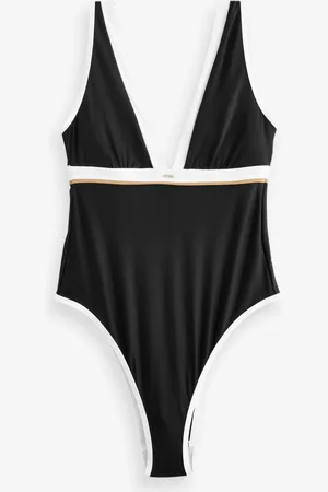 HUGO BOSS Black Signature Stripe Swimsuit L