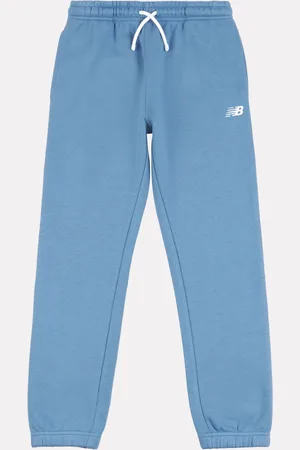 New Balance Blue Small Boys Brush Back Logo Joggers 7