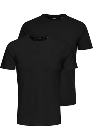 Only & Sons Black Slim Fit T-Shirts 2 Pack XL