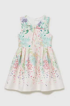 Reiss Isabel 4-9 yrs Floral-Print Pleated Scuba Dress 7