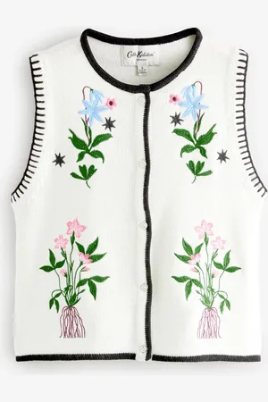 Cath Kidston Ecru Knit Vest S