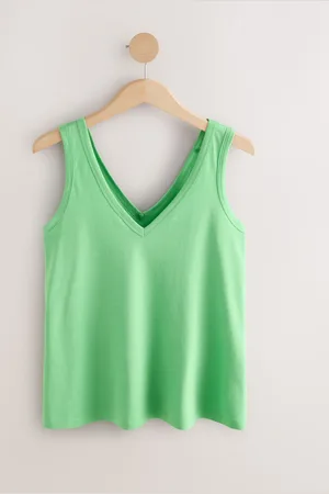 Next Bright Green Modal Slouch Vest S
