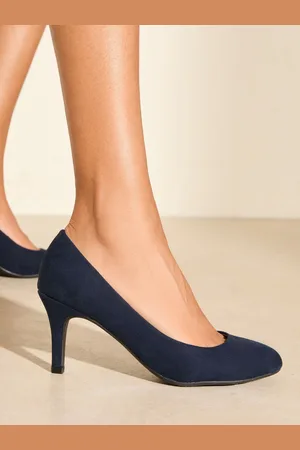 Friends Like These Standard Fit Low Stiletto Heel Round Toe Faux Suede Court Shoes AU 10 (EU 41)