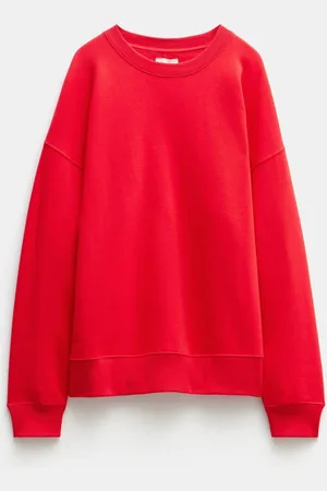 Hush Puppies Red Quaden Clean Oversized Sweatshirt L