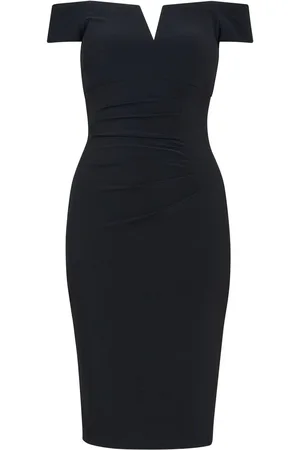 Gina Bacconi Cath Short Off Shoulder Dress AU 18