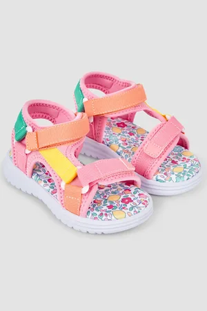 JoJo Maman Bébé Pink Colour Block Sandals AU 5 (EU 22)