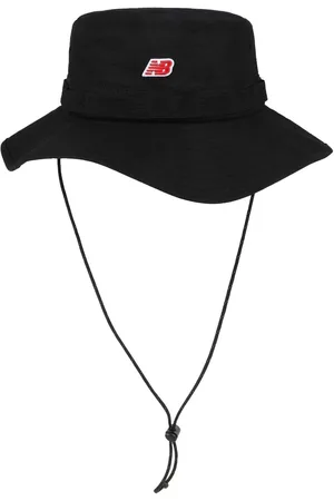 New Balance Black Boonie Bucket Patch 100% Cotton Hat Large-X-Large