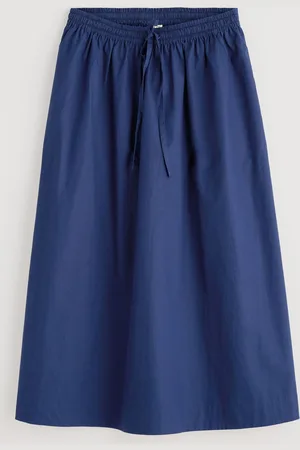 Seasalt Cornwall Lake 100% Cotton Ankle Length Skirt AU 16