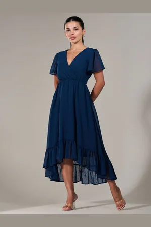 Jolie Moi Petite Petite Long Sleeve Soft Silky Jersey Midi Dress AU 10 Petite