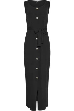 Long Tall Sally Ribbed Button Through Maxi Dress AU 14 Tall