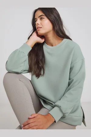 Simply Be Green Luxe Modal Dip Back Sweatshirt AU 16