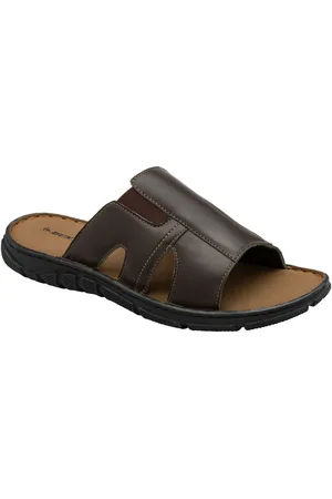 Dunlop Brown Mens Leather Mules AU 9 (EU 43)