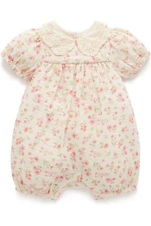 Purebaby Pink Floral Printed Romper 6