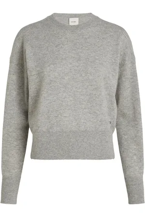 Calvin Klein Grey Cashmere Crew Neck Long Sleeved Jumper XS