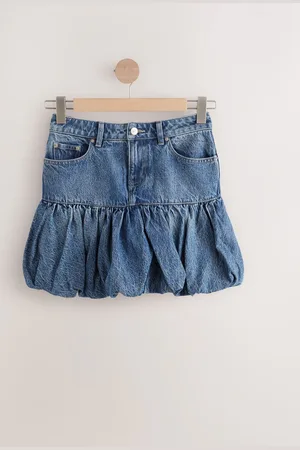 Next Puffball Denim 100% Cotton Mini Skirt AU 12