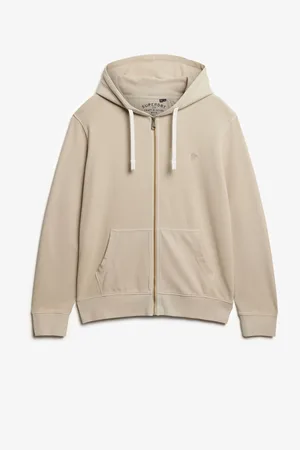 Superdry Natural Classic Essential Zip 100% Cotton Hoodie XL