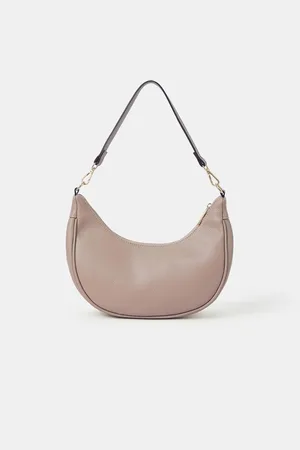 Accessorize Natural Crescent Shoulder Bag One