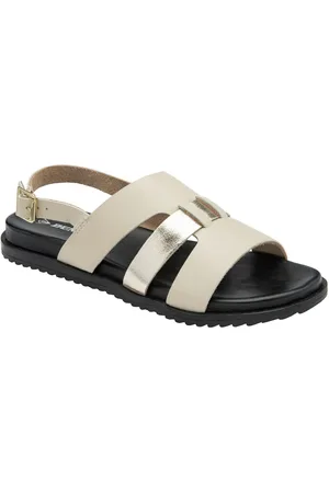 Dunlop Cream Leather Upper Sandals eu42uk8