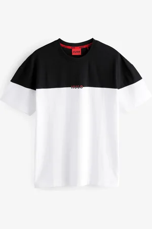 HUGO BOSS Black Colour Blocked Waistbadn Stretch Cotton Pyjama T-Shirt XL