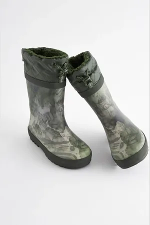 Next Khaki Camo Cuff Wellies AU 5 (EU 38)