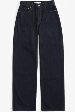 Abercrombie & Fitch Navy High Rise Loose Jeans waistsize28in