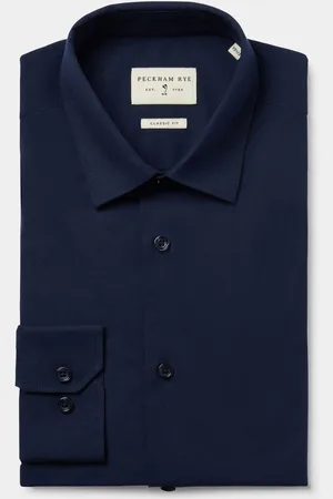 Peckham Rye Poplin Long Sleeve 100% Cotton Shirt AU 42 Regular
