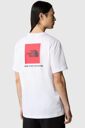 The North Face White Mens Redbox Short Sleeve 100% Cotton T-Shirt L