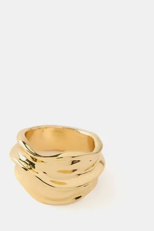 mint&berry Gold Tone Statement Ring S-M