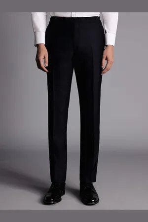 Charles Tyrwhitt Black Chrome Slim Fit Dinner Suit Trosusers W36 L34