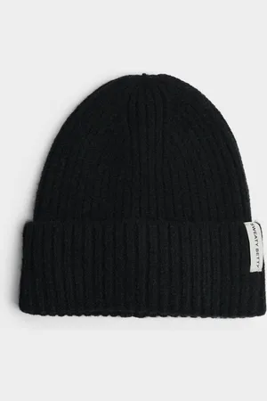 Sweaty Betty Black Snowfall Winter Knitted Beanie one