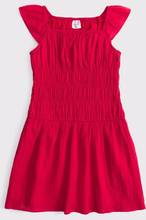 Abercrombie & Fitch Ruched Frill Shoulder Mini Dress 9