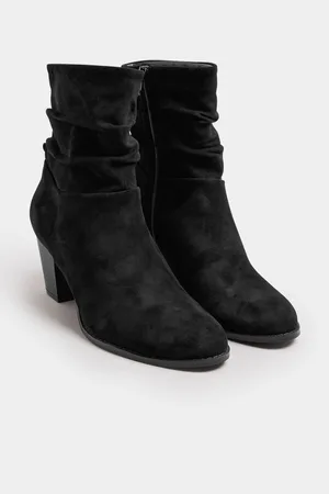 Long Tall Sally Black Western Ankle Boots AU 12 (EU 43)