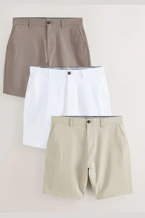 Next Straight Fit Stretch Chinos Shorts 3 Pack 38W x 31L (UK 38 R)
