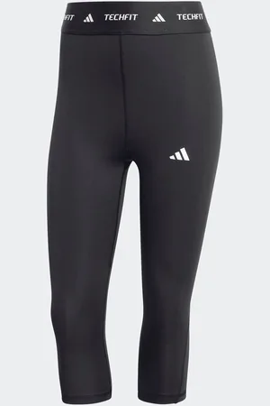 adidas Black Tech Fit Capri Tights AU 8-10
