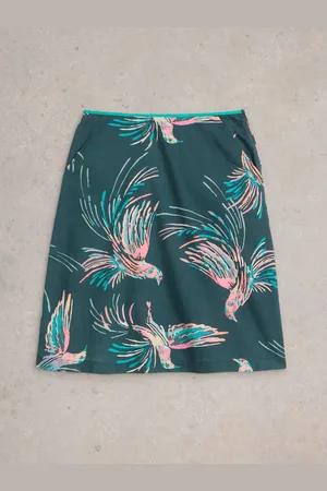 White Stuff Nell Reversible 100% Organic Cotton Skirt AU 12