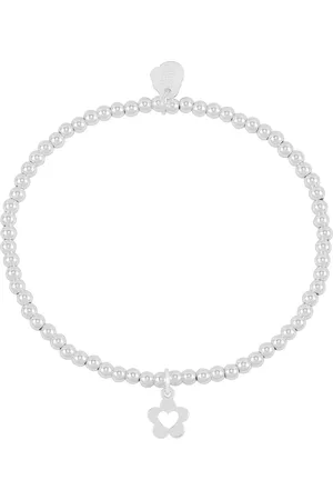 ESTELLA BARTLETT Silver Tone Flower & Heart Sienna Bracelet One