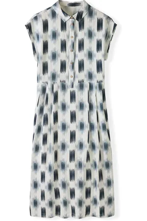CELTIC & CO. Grown On Sleeve 100% Linen Midi Dress 16