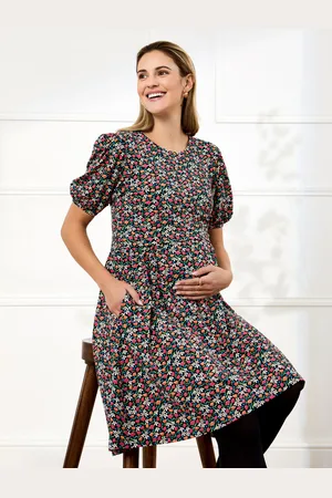 JoJo Maman Bébé Double Layer Maternity & Nursing Jersey Dress XL