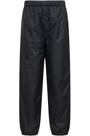 Mountain Warehouse Black Kids Waterproof Fleece Lined Trousers 11