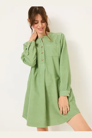 Fat Face FatFace Aida 100% Cotton Cord Tunic Dress AU 6 R
