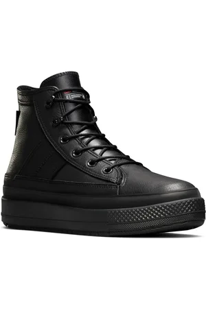 Converse Black Chuck Taylor Leather All Star Equip Waterproof Boots AU 10 (EU 45)