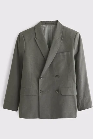 Abercrombie & Fitch Green Double Breasted Blazer 42r