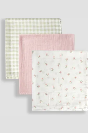 JoJo Maman Bébé 3-Pack Muslins One