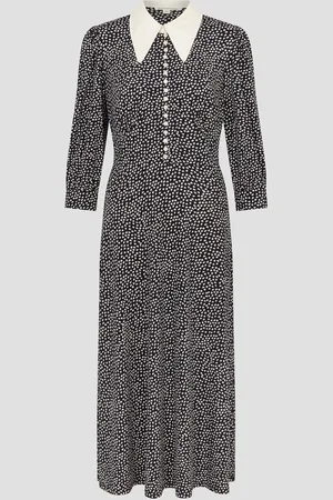 Monsoon Arielle Floral Print Jersey Midi Dress S