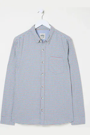 Fat Face FatFace Bath Long Sleeve Check Shirt 4XL Tall
