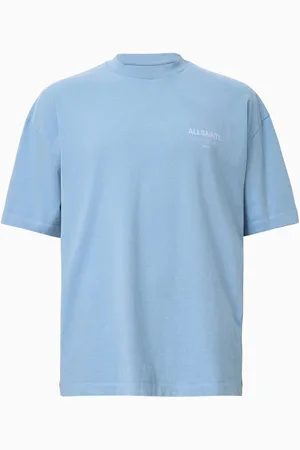 AllSaints AllSaints Blue 100% Organic Cotton Underground Crew Neck T-Shirt XXL