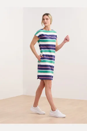 Hatley Spring Sea Stripes Capri 100% Cotton Dress XS