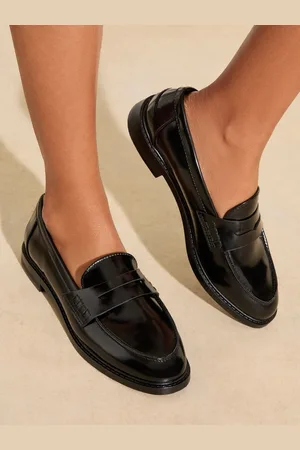 Friends Like These Faux Leather Patent Comfort Flat Slip On Loafers AU 8 (EU 39)